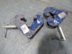 2 X BEAM CLAMPS (DIRECT GAP) [+ VAT]