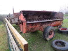 ORANGE MUCK SPREADER (LOCATION BLACKBURN - RING FOR COLLECTION DETAILS) [+ VAT]