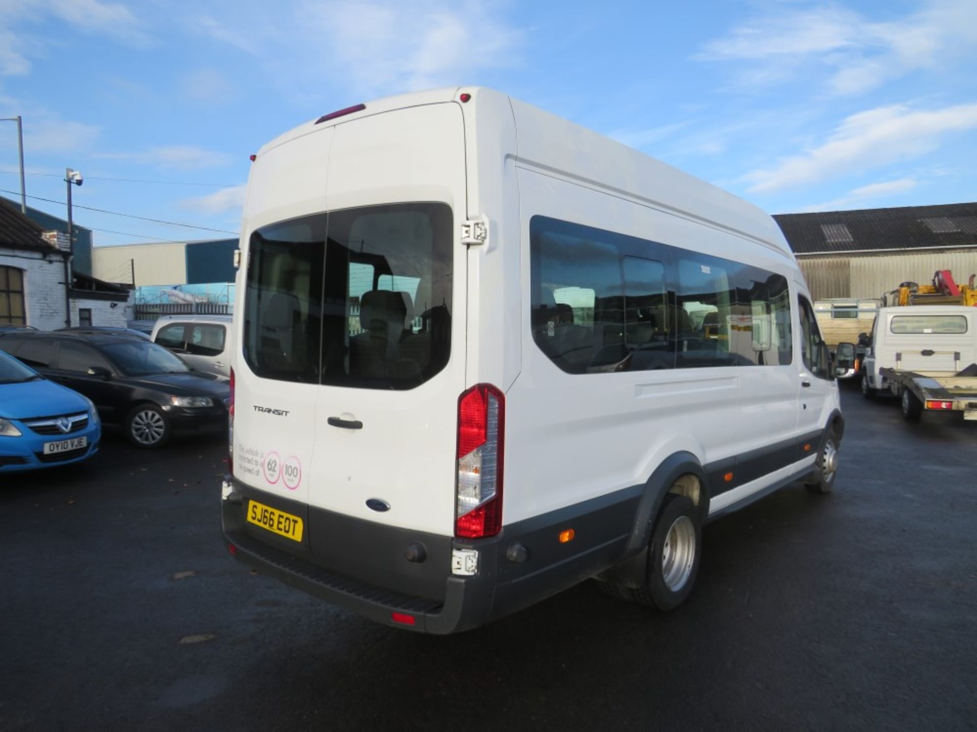 66 reg FORD TRANSIT 460 ECONETIC TECH MINIBUS, 1ST REG 10/16, TEST 10/21, 38192KM WARRANTED, V5 - Image 4 of 6