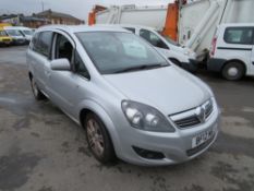 12 reg VAUXHALL ZAFIRA DESIGN CDTI E-FLEX, 1ST REG 06/12, 147018M NOT WARRANTED, V5 HERE, 1 FORMER