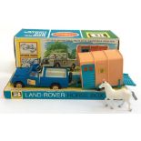 A Britains ltd 9575 Land Rover, Horsebox and Hunter Horse, in original box