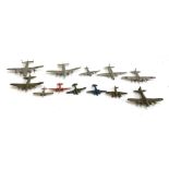 Meccano ltd Dinky Toys light transport plane (62m), sea plane (63b), light tourer (60k), long