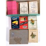 A quantity of vintage puzzles and card games, to include Jeux-Spear 'Jeu des Fleurs' and 'La