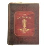 The Art Journal, New Series Volume XIV, red cloth hardcover with gilt embossed Grecian urn cover