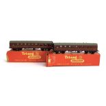 A Triang OO gauge R321 main line composite coach, maroon, with box; together with a Triang OO