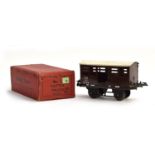 Hornby O gauge Cattle Truck no.1, 'SR 12.T 8338', with original box in good condition