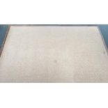 A wool rug with suede edging, 300x250cm