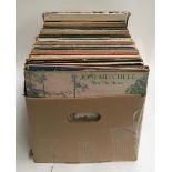 A mixed box of vinyl LPs and 12" singles to include Joni Mitchell, Grace Jones, Joe Jackson, Boy