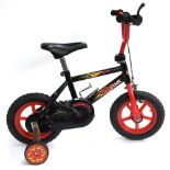 A Kidcool bicycle with stabilisers