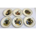 A set of six Wedgwood plates designed by David Shepherd for the World Wildlife Fund, 26.5cm