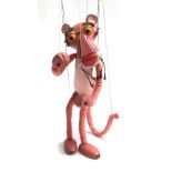 A Pelham Puppet Pink Panther, with resin body and felt appendages, c.1980