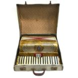 A Fontanella piano accordion, in box