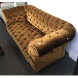 A drop end chesterfield sofa, in working order