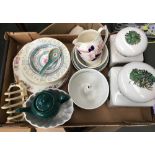 A mixed lot of ceramics to include Royal Worcester Evesham, Portmeirion Botanic Garden, ceramic