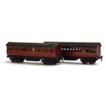 Gebruder Marklin (Germany) for A W Gamage of Holborn, London, two tinplate O Gauge eight wheel