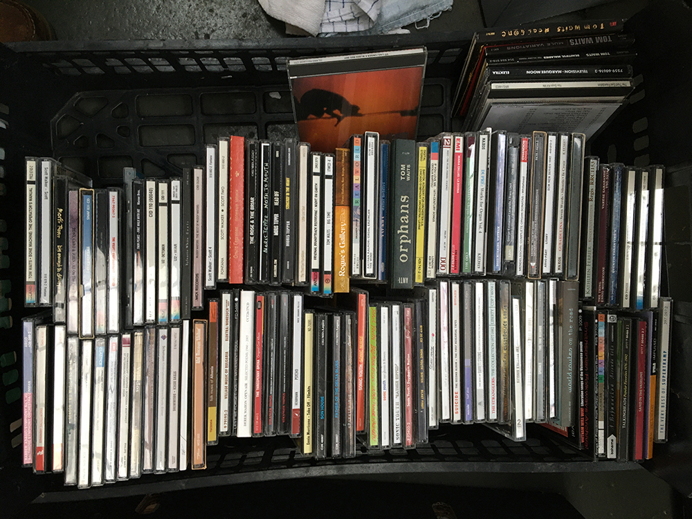 A large collection of CDs from the same collection, to include Sonic Youth, Suicide, The Stranglers,