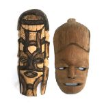 Two small tribal African masks