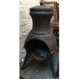 A pot bellied stove, 70cmH