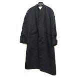 A black grosgrain opera coat; together with various 1950s and '60s long dresses (5)
