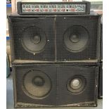 A Carlsbro Marlin 6-150 II; together with pair of large speaker cabs, each with two speakers