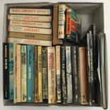 A small box of books, mostly of R.A.F and aircraft interest