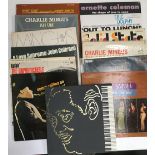 A collection of jazz LPs, to include Jimmy Smith, Charlie Mingus, John Coltrane, Sonny Rollins,