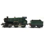 A Hornby 0-gauge 4-4-0 20V electric locomotive, County of Bedford 3821 Great Western green livery, w