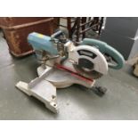 An Erbauer 10" sliding compound mitre saw, with laser, model no. ERB255GS