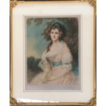 Mrs. Sheridan; mezzotint in colour by Elizabeth Gulland after the picture by Gainsborough, published