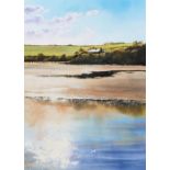 Rob Dudley, 'On the River Exe', watercolour, signed lower right, 70x50cm