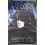 Abel Gance's 'Napoleon' (1927) film poster, Empire Theater Leicester 1981, rolled, 63x97cm