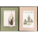 Two early 20th century fashion magazine prints 'Le Jardin des Modes', c.1924, each 18x27.5cm (2)