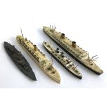 Three Viking/Wiking die cast waterline ship models, to include Nieuw Amsterdam, Atlantis and one