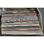 A mixed box of vinyl LPs, mainly '60s and '70s, to include Nat King Cole, Elvis Presley, and Frank