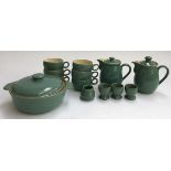 A quantity of Denby to include teapots, eggcups, cups etc