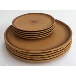 10 Purbeck pottery plates (5 of each size)