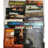 Johnny Cash, a large collection of vinyl LPs to include 'The Fabulous' (6I CBS label); 'Johnny