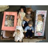 A collection of 11 dolls, mainly Leonardo Collection