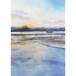 Rob Dudley, 'Low Tide on the Exe', watercolour, signed lower right, 70x50cm