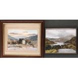 Cecil Manning (1909-1989), two highland scenes, watercolour on paper, signed lower right, 18.