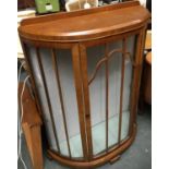 A glazed display cabinet, 92cmW