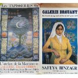 Two French gallery posters, 'Gallerie Drouant, 64x45cm and 68x38cm
