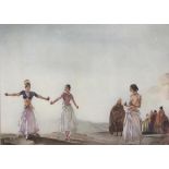 William Russell Flint, 'Castanets', colour print, 38x52cm