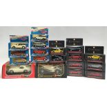 A collection of boxed model cars, to include a Burago Mercedes-Benz SSK (1928) cod.1509; a Burago