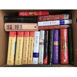 A mixed box of books, mostly history, to include David Starkey, Antonia Fraser, Tristan Hunt etc