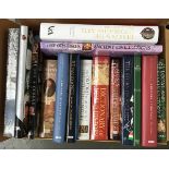A box of books to include mostly history, Simon Schama, Robert Latham etc