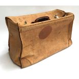 A pig skin holdall/document case, 47cmW