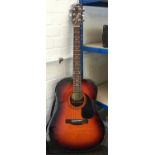 A Fender acoustic guitar; CD-60 SBST