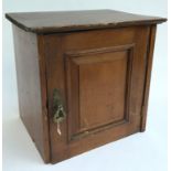 A small 19th century mahogany hanging cupboard, 40x32x39cmH