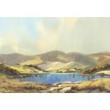 Ebenezer (Jack) John Woods Prior (1914-1988), watercolour of a lake, signed lower left, 24x33.5cm